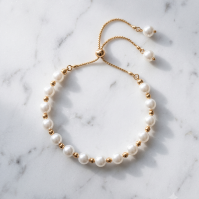 Pearl Charm Bracelet
